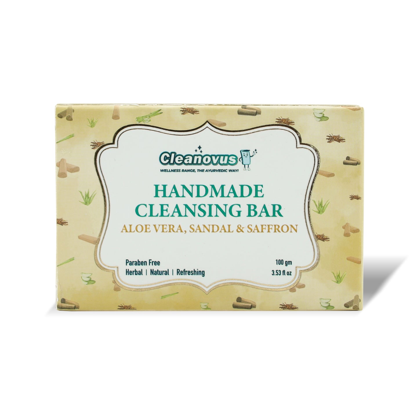 Soap Pack of 3 - Aloe vera, Sandal & Saffron Ayurvedic