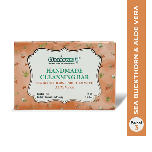 Soap Pack of 3 - Sea Buckthorn and Aloe vera Ayurvedic