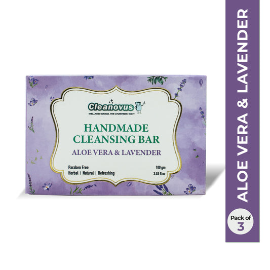 Soap Pack of 3 - Aloe vera and Lavender Ayurvedic